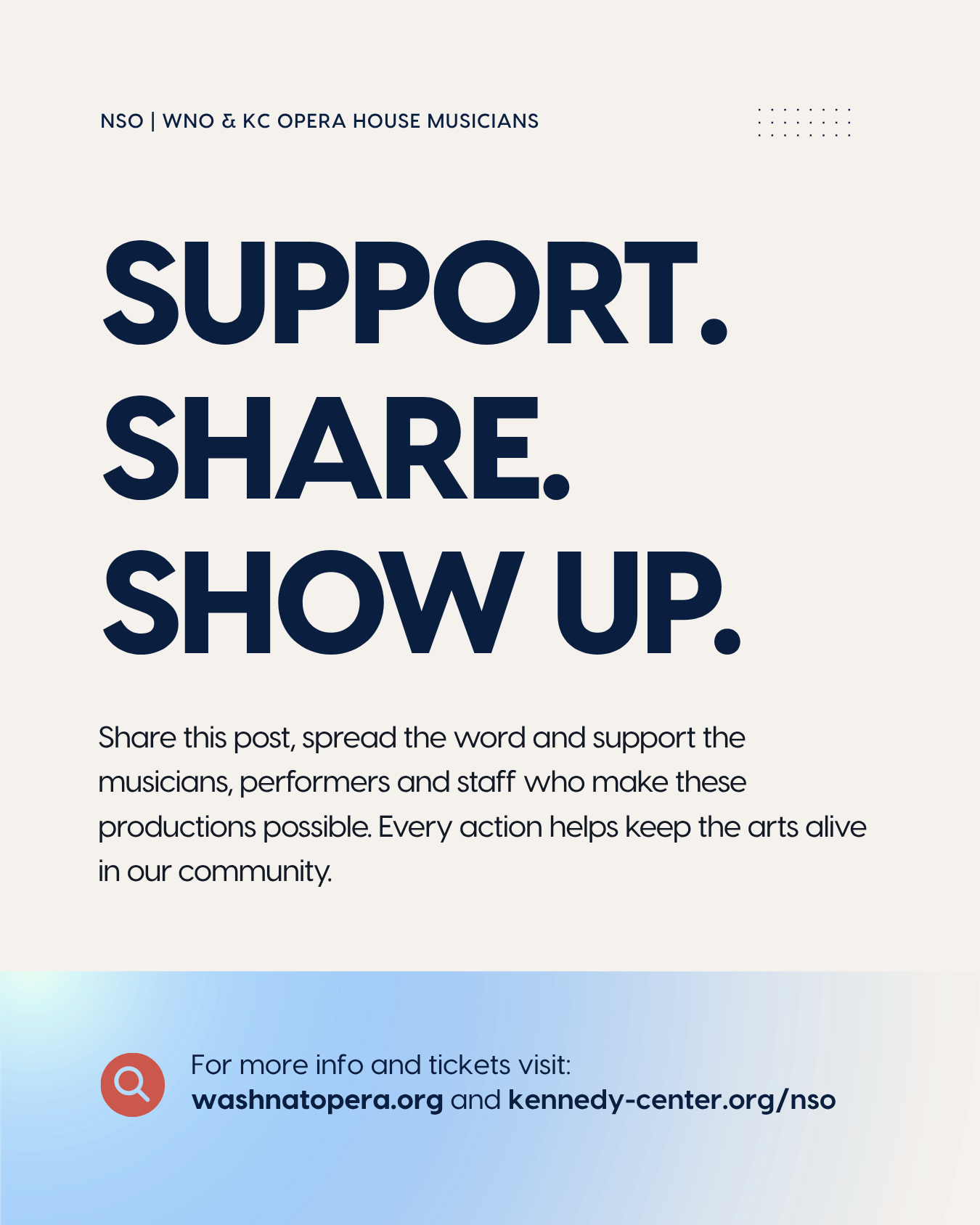Support. Share. Show Up.